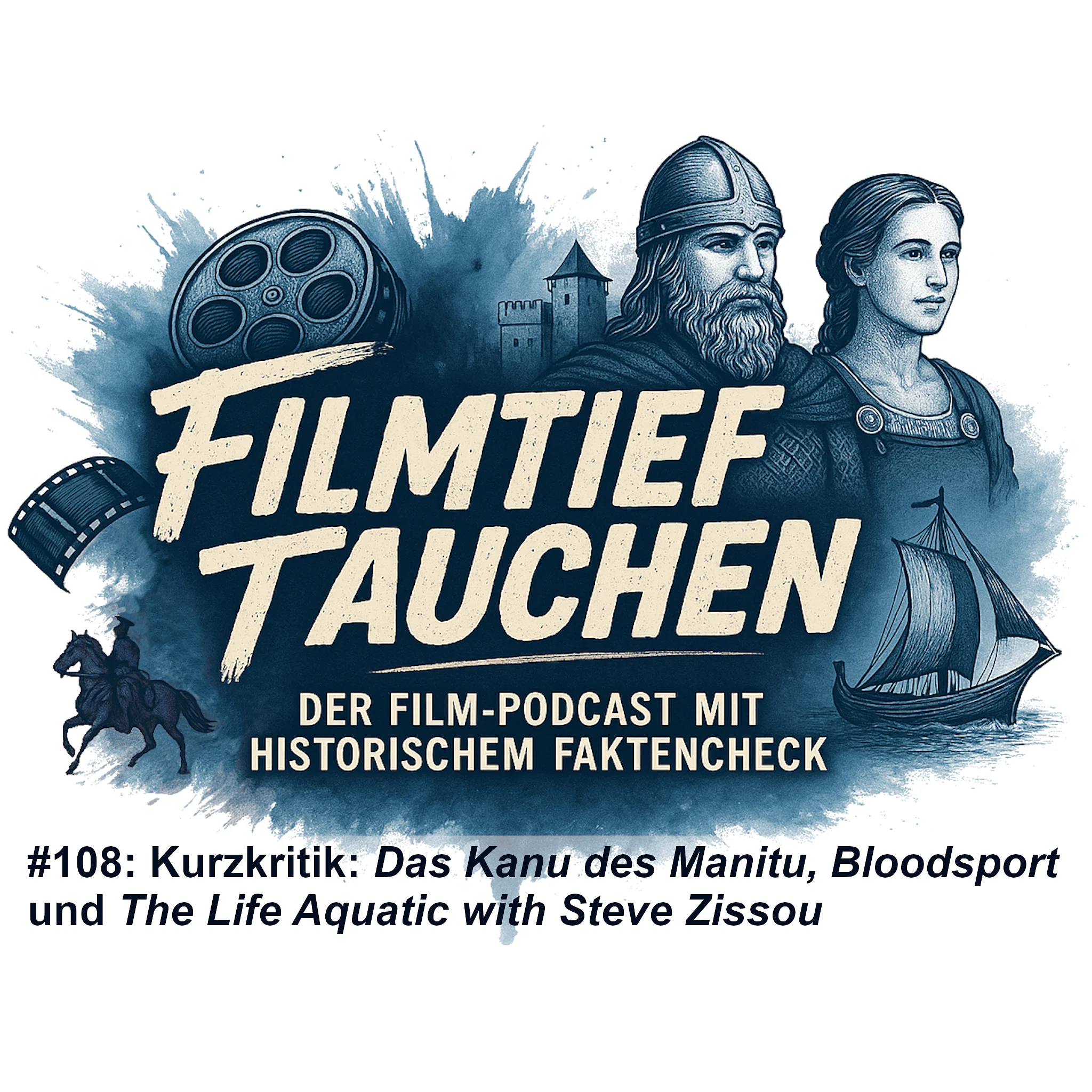 #108: Kurzkritik: „Das Kanu des Manitu“, „Bloodsport“ und „The Life Aquatic with Steve Zissou“