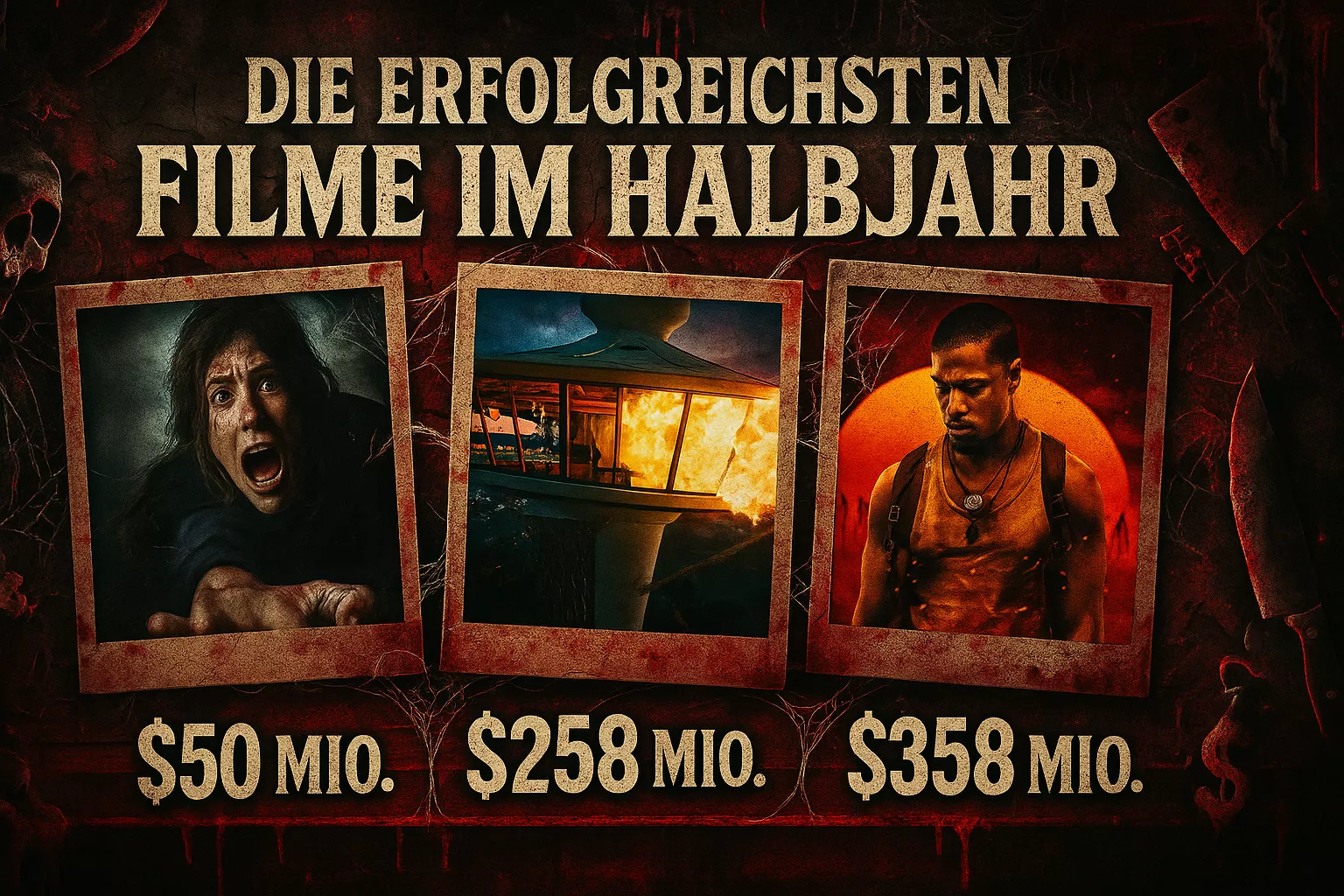 Die erfolgreichsten Horrorfilme 2025: Sinners & Final Destination dominieren die Charts